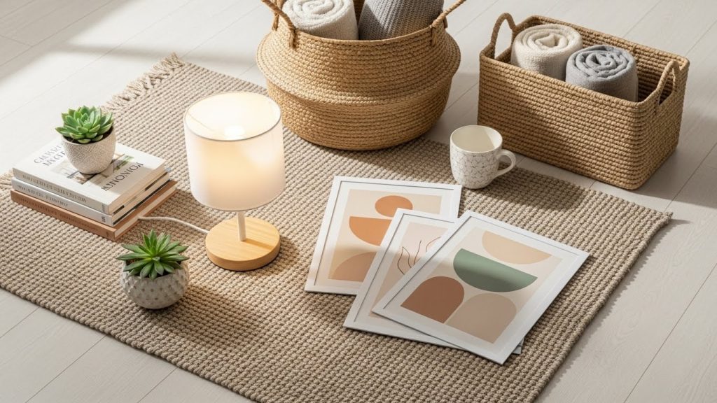 stylish home decor under 200 in a modern neutral interior
