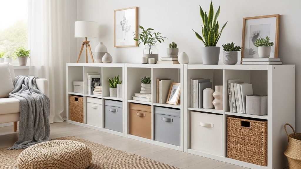 IKEA KALLAX storage hack for small spaces
