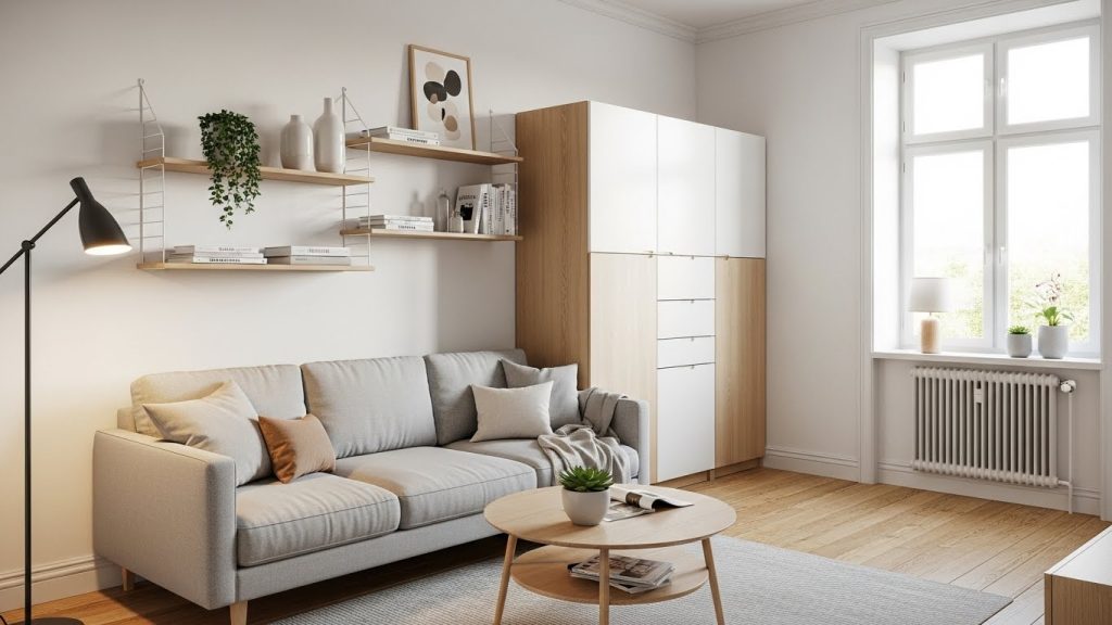 IKEA open and closed storage ideas for small spaces
