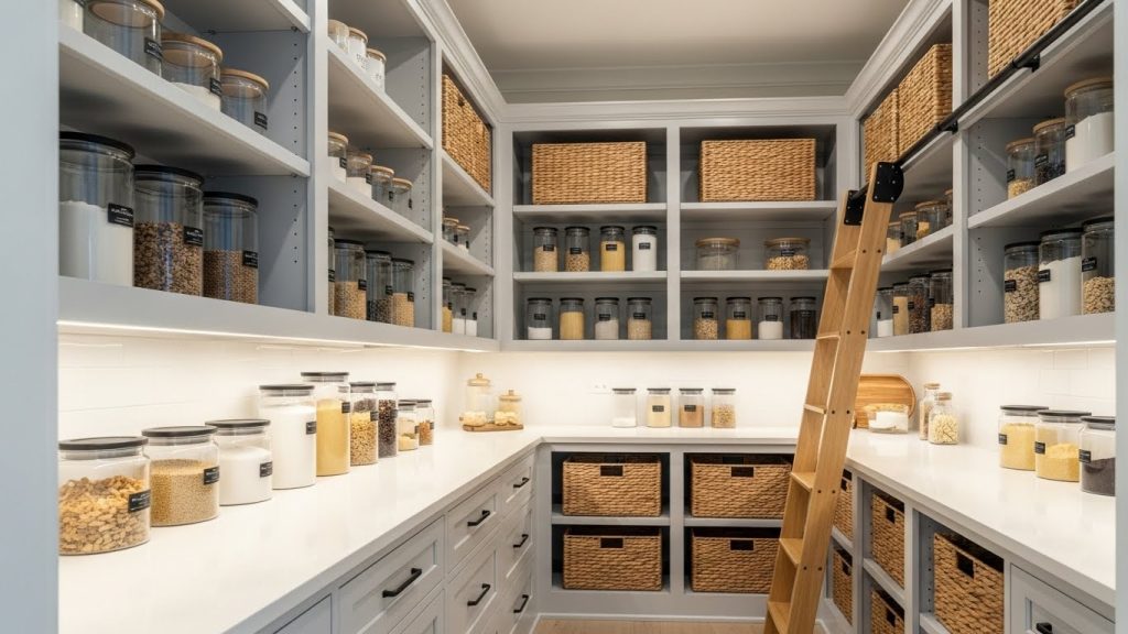 pantry storage ideas clear bins