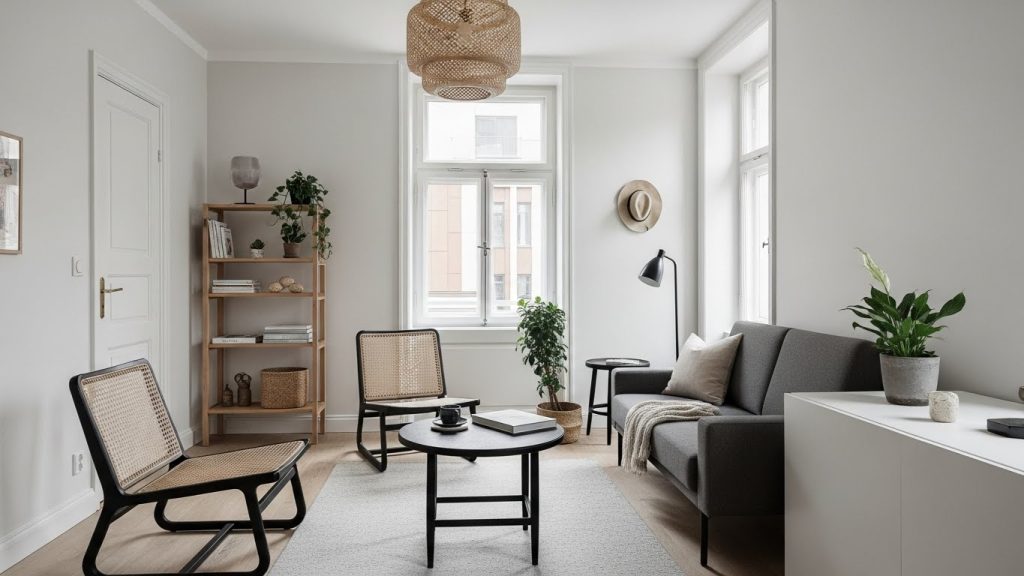 Stylish home decor under $200 using affordable furniture and lighting