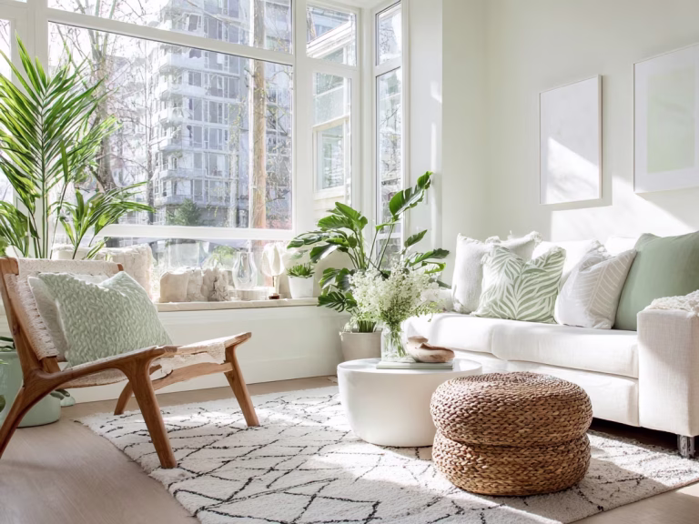 Calm spring home reset featuring minimal changes for a fresh, inviting living space