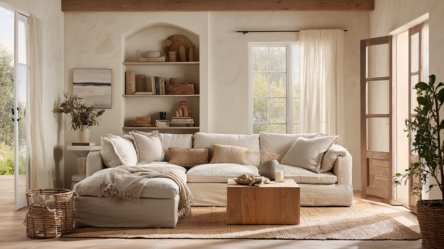 a calm living room that shows how to make a home feel inviting without new furniture
